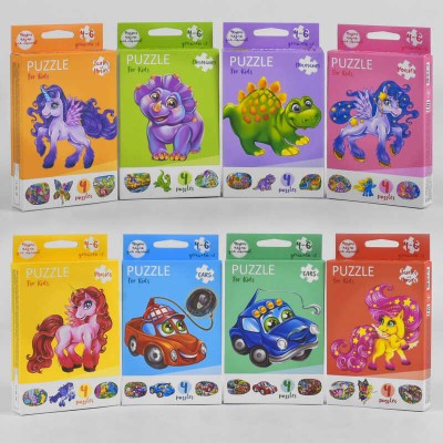 Розвиваючі пазли для малюків Puzzle For Kids PFK-05,06,07,08,09...12 Danko Toys , ОПИС РОС.МОВОЮ