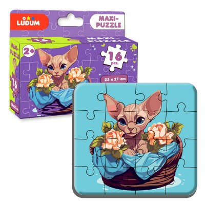 Максі-пазл МЕ 5032-03 "Котик 2" "Ludum", 16 елементів, у коробці