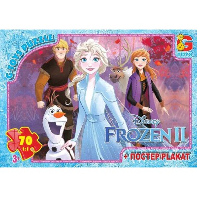Пазли 70 ел. "G-Toys" "Frozen" FR 021 (62) + постер