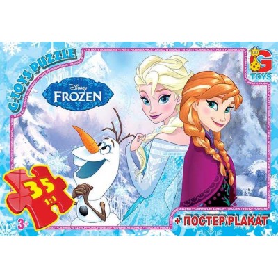 Пазли 35 эл. "G Toys" "Frozen" FR 050 (62) + постер