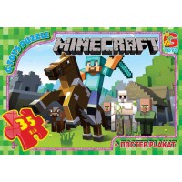 Пазли 35 ел. "G Toys" "MINECRAFT" MC 773 (62) + постер