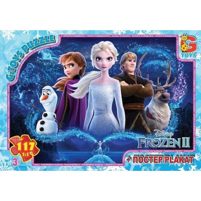 Пазли 117 eл. "G Toys" "Frozen" FR 056 (62) + постер