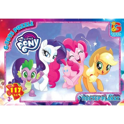 Пазли 117 ел."G-Toys" "My little Pony" MLP 015 (62) +постер