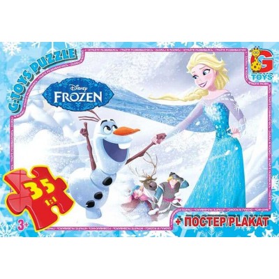 Пазли 35 эл. "G Toys" "Frozen" FR 052 (62) + постер