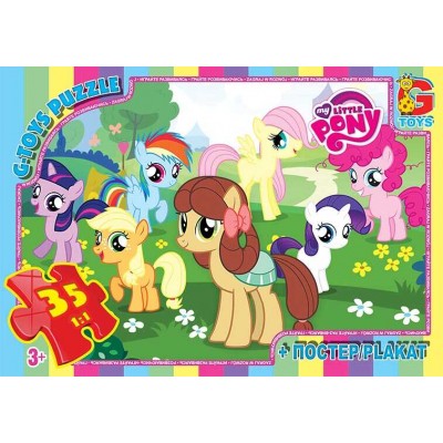 Пазли 35 ел "G Toys" "My litte Pony" MLP 024 (62) +постер