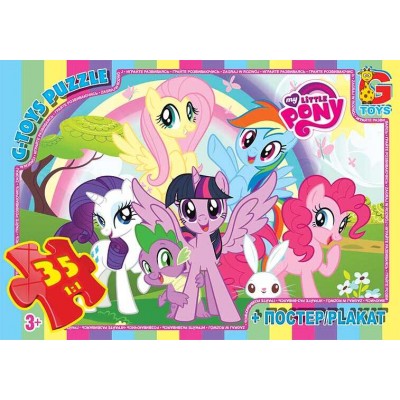 Пазли 35 ел "G Toys" "My litte Pony" MLP 026 (62) +постер