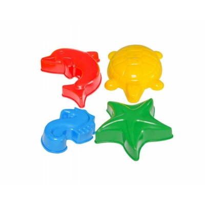 Формочка для піску 2421 (70) Technok Toys 4 шт. в наборі, в сітці