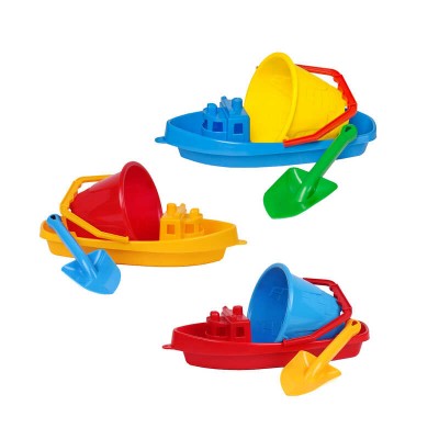 Пісочка "Кораблик" 2 (15) 2872 "Technok Toys" відерце, лопатка, формочка, 40см, у сітці