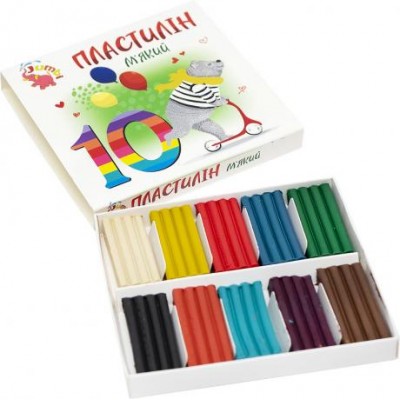 Пластилін "Jumbi" 10 кольорів, 180г КТ230603 у магазині autoplus, з доставкою по Україні, краща ціна