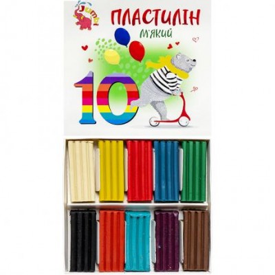 Пластилін "Jumbi" 10 кольорів, 180г КТ230603 у магазині autoplus, з доставкою по Україні, краща ціна