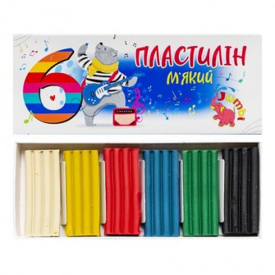 Пластилін "Jumbi" 6 кольорів, 108г КТ230601 у магазині autoplus, з доставкою по Україні, краща ціна