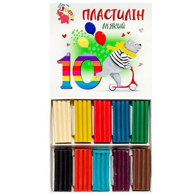 Пластилін. 10 кольорів 4820274630040 (78) "Jumbi" в магазині autoplus, з доставкою по Україні, краща ціна