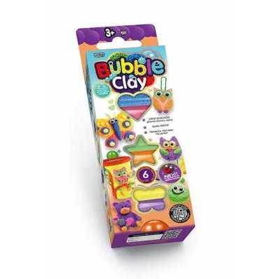 Пінопластовий пластилін "BUBBLE CLAY" BBC-01-01U,02U (30) (УКР) "Danko Toys", 4 види