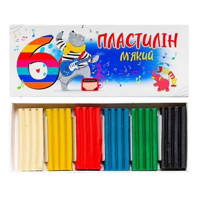 Пластилін. 6 кольорів 4820274630026 (88) Jumbi в магазині autoplus, з доставкою по Україні, краща ціна
