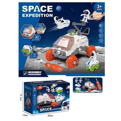 Набір космосу 551-10 марсохід з підсвічуванням, 2 ігрові фігурки, викрутка, 2 види міні-транспорту