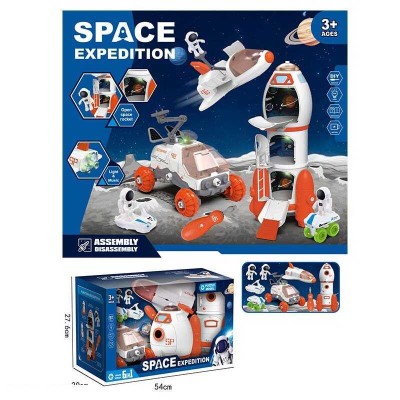 Набір космосу 551-3 (8/2) космічний шаттл, космічна ракета, марсохід, 2 ігрові фігурки, 2 види міні-транспорту, звук, світло