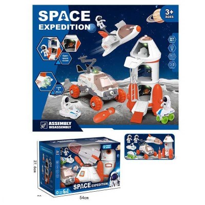 Набір космосу 551-4 (8/2) марсохід, шаттл, ракета, ігрові фігурки, викрутка, підсвічування
