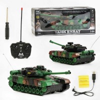 Дитяча іграшка танчик на радіокеруванні Булат TK - 30021 TK Group , 2 режими, світло, звук, від батарейок, що перезаряджаються, на колесах, пульт 27 MHz