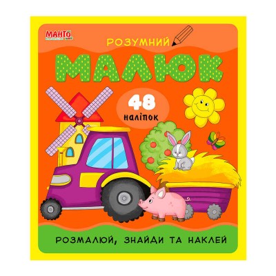 Розумний малюк "Розмалюй,знайди та наклей" 9789664993767 "МАНГО book"