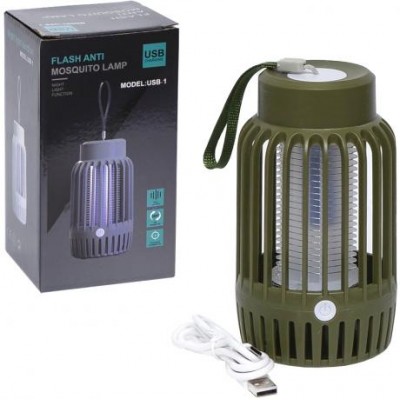 Антимоскітна лампа – пастка від комарів з акумулятором USB-1