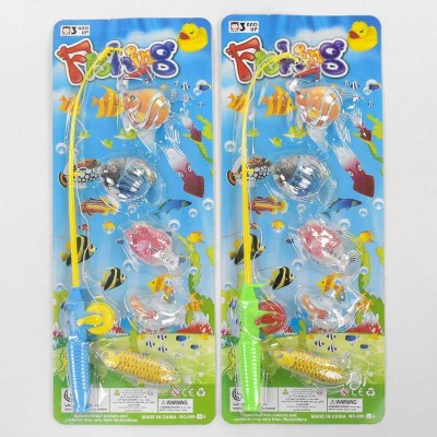 Ігровий набір “Happy Fishing” Риболовля 999-4 А (180/2) 2 кольори, 5 рибок, магнітна