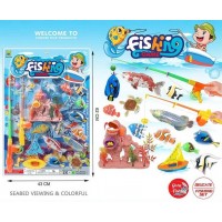 Ігровий набір “Happy Fishing” Риболовля 555-233 (40/2) магнітна, 11, рибок, декорації, аксесуари
