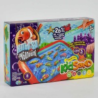 Дитяча іграшка велика 2в1 "Кльова риболовля" та "Кінетичний пісок Kidsand" KRKS-01-01U (5) "Danko Toys"