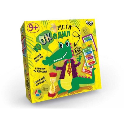 Настільна гра вікторина "Мега-крокодил" (укр) CROC-03-01U (10) Danko Toys в магазині autoplus, з доставкою по Україні, краща ціна