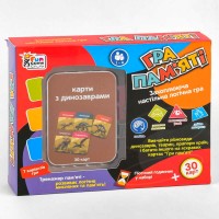 Карткова гра "Дитяча іграшка пам`яті - з динозаврами" UKB-B 0045-4 (36) "4FUN Game Club", українською мовою