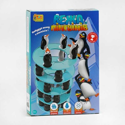 Гра "Вежа пінгвінів" 86682 (18) "4FUN Game Club", 18 пінгвінів, 7 кілець, в магазині autoplus, з доставкою по Україні, краща ціна