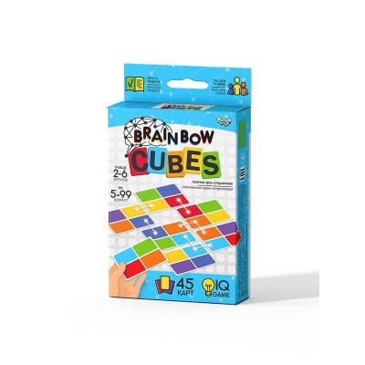 Розважальна настільна гра Brainbow CUBES G-BRC-01-01 Danko Toys , ОПИС УКР/РОС. МОВАМИ