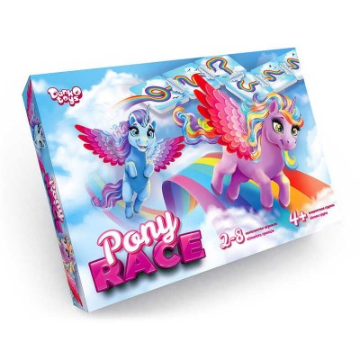 Настільна розважальна гра Pony Race G-PR-01-01 Danko Toys , ОПИС УКР/РОС. МОВАМИ