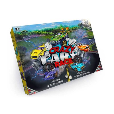 Настільна гра "Crazy Cars Race" DTG94R (20) "Danko Toys", ОПИС УКР/РОС. МОВАМИ