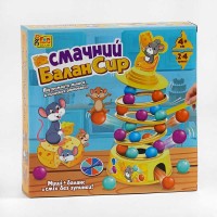 Дитяча іграшка "Смачний БаланСир" 37297 "4FUN Game Club", 36 кульок, основа, 4 кільця, палички, наліпки, фігурка мишеняти,