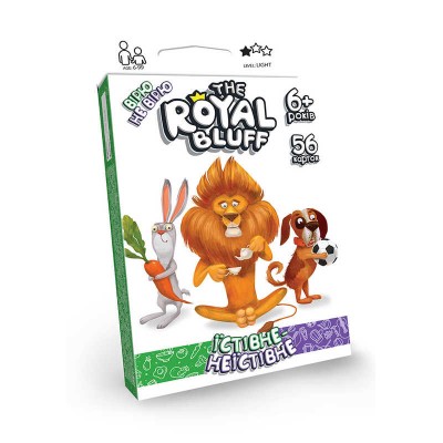 Карткова гра "The royal bluff" Їстівне неїстівне RBL-02-01U / укр / (32) "Danko Toys"