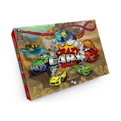 Настільна гра "Crazy Cars Rally" DTG93R (20) "Danko Toys", ОПИС УКР/РОС. МОВАМИ