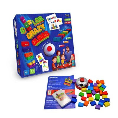 Розвиваюча настільна гра Color Crazy Cubes CCC-02-01U УКР, Danko Toys