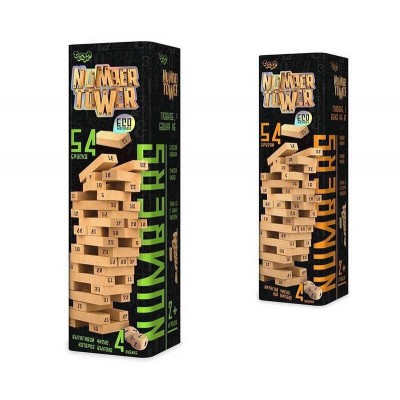 Розвивальна настільна гра "NUMBER TOWER" (укр) NT-01U (6) "Danko Toys"