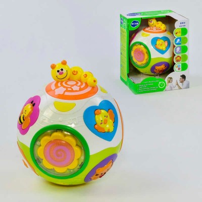 Розвиваюча іграшка Весела куля 938 Hola , обертається, світлові та звукові ефекти, англ. озвучування