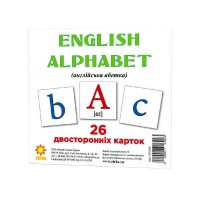 Картки міні "Англійська абетка" 101693 (110110 мм.) (40) /укр/ "Ранок"