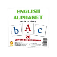 Картки міні "Англійська абетка" 101693 (110110 мм.) (40) /укр/ "Ранок"