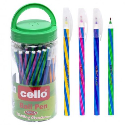 Ручка масляна Cello CL678 PVC синя