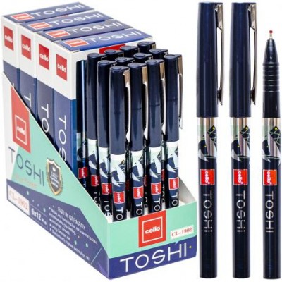 Ручка масляна TOSHI "Сello" CL1902-12 синя