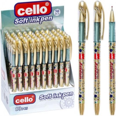 Ручка масляна "Athlon" Cello CL1177-50 синя у магазині autoplus, з доставкою по Україні, краща ціна