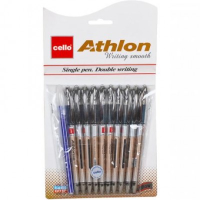 Ручка масляна "Athlon" 10+1 Cello 1166 синя у магазині autoplus, з доставкою по Україні, краща ціна