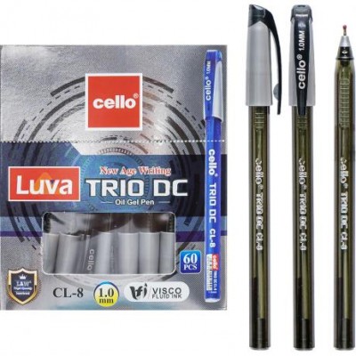 Ручка масляна "Trio DC" Cello CL-8-60 чорна у магазині autoplus, з доставкою по Україні, краща ціна