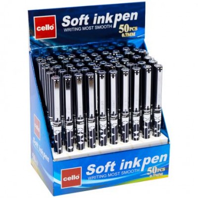 Ручка масляна "Soft ink" Cello CL281-50 синя у магазині autoplus, з доставкою по Україні, краща ціна