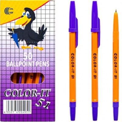 Ручка кулькова CORVINA CR51 фіолетова