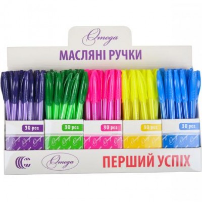 Ручка масляна "Omega" "С" CR8009-150 мікс у магазині autoplus, з доставкою по Україні, краща ціна
