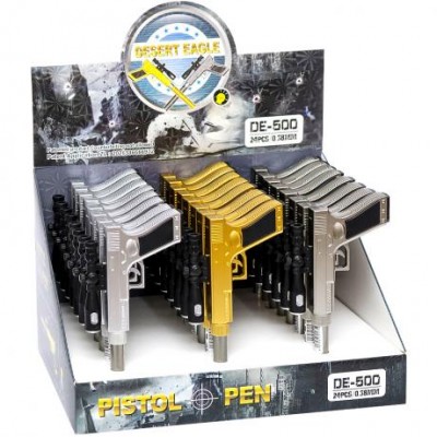 Ручка гелева DE-500 "Пістолет" із ліхтариком, синя у магазині autoplus, з доставкою по Україні, краща ціна
